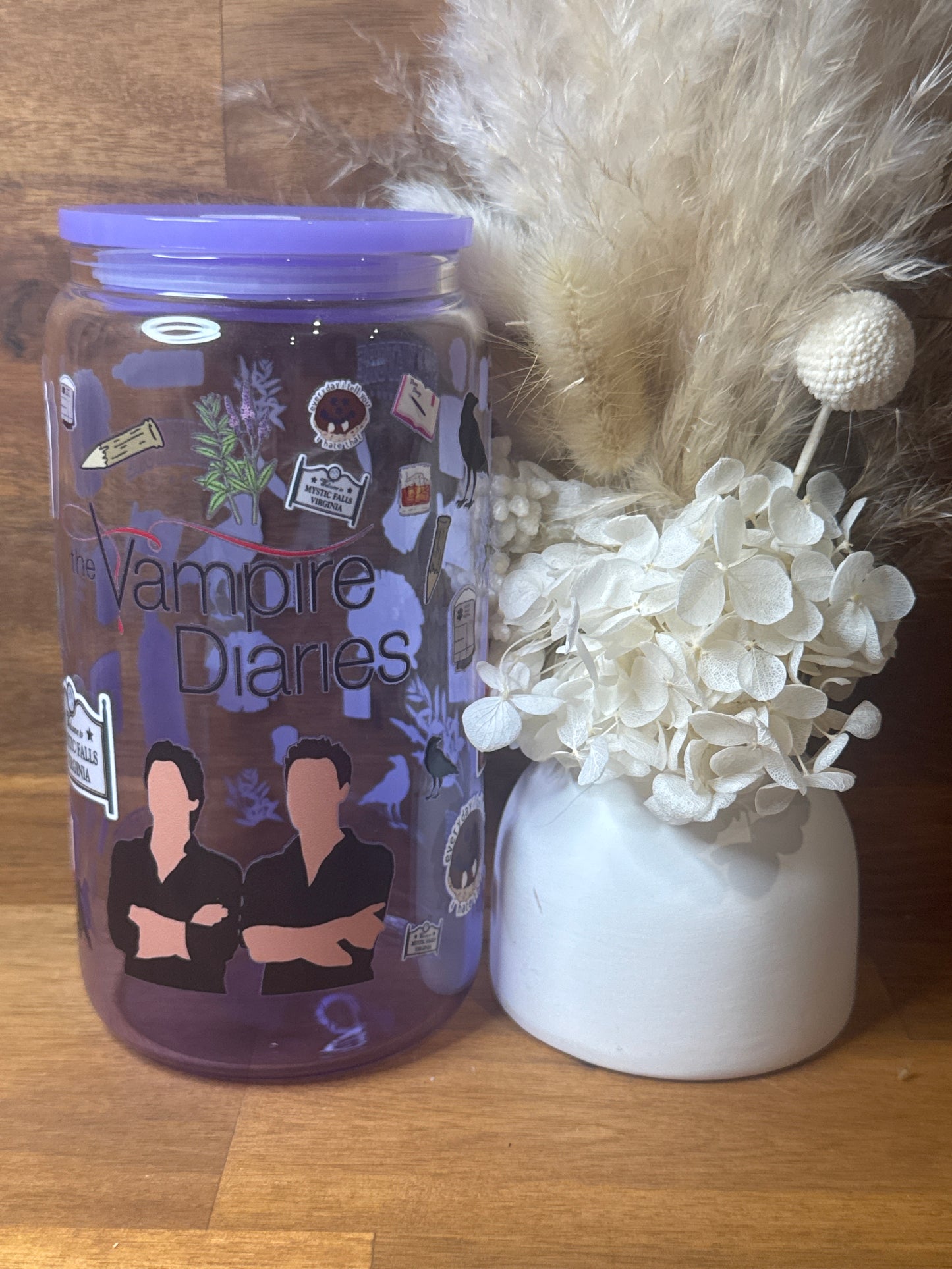 Vampire Diaries- Glass Tumbler