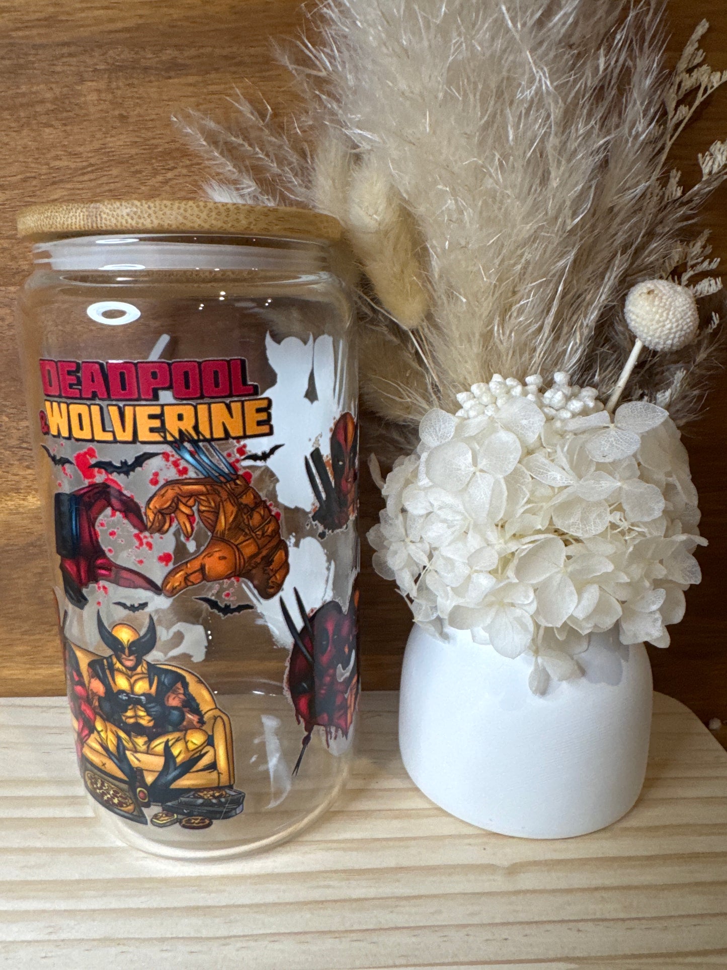 Deadpool / Walverine - Glass Tumblers