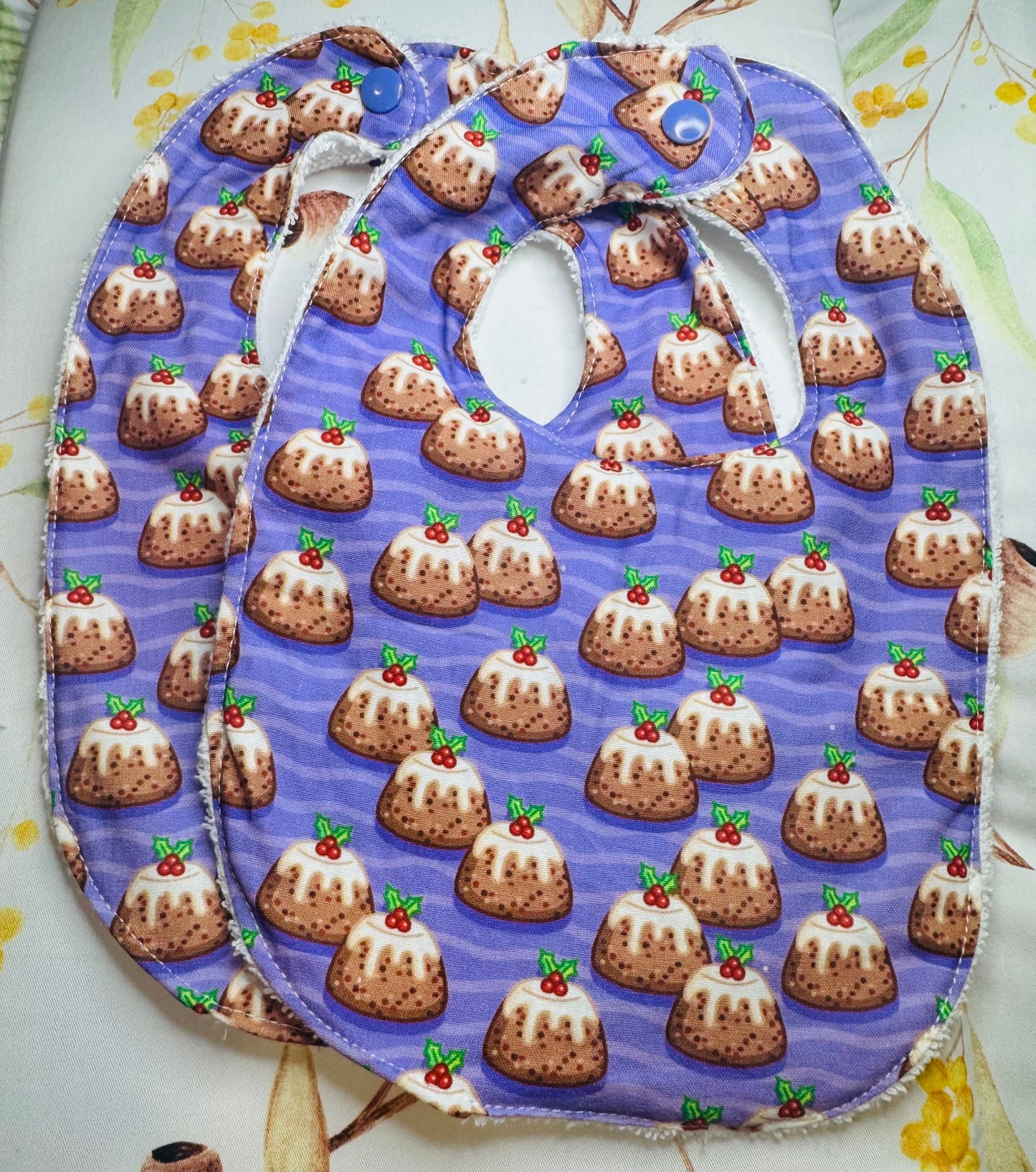 Christmas Pudding - Bib Set