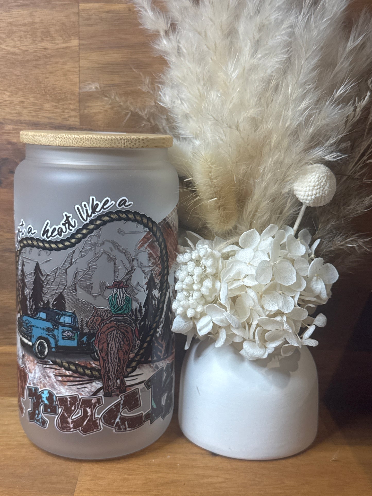 I got a heart like a truck - Glass Tumbler