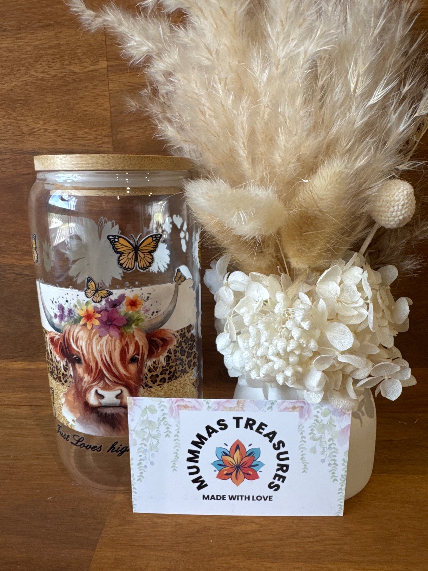 Highland Cow - Glass Tumbler