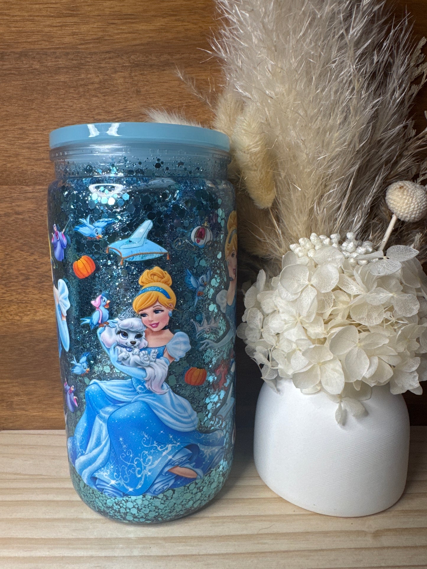 Cinderella - Plastic Snow Globe Tumbler
