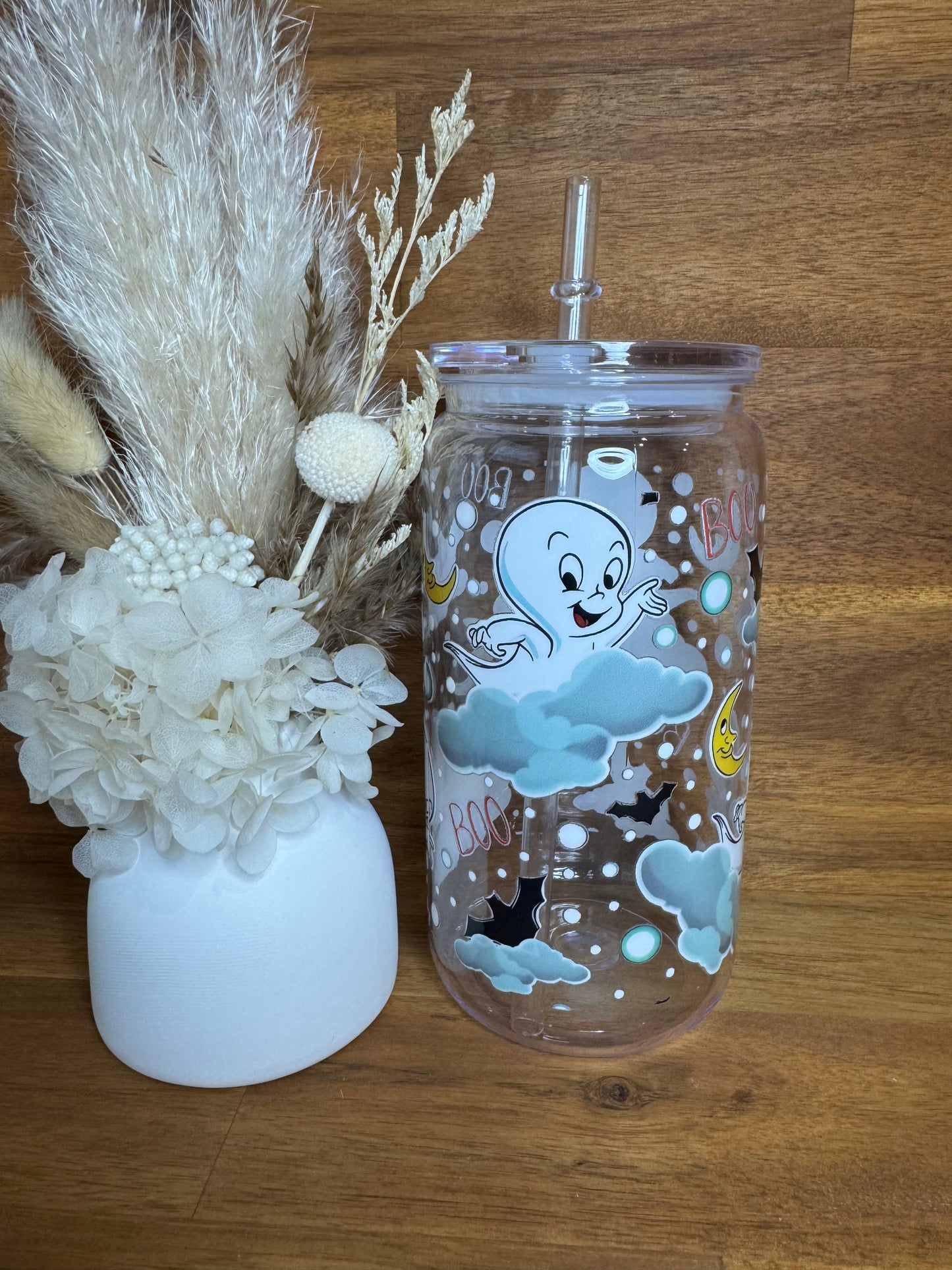 Casper the ghost Plastic Tumbler