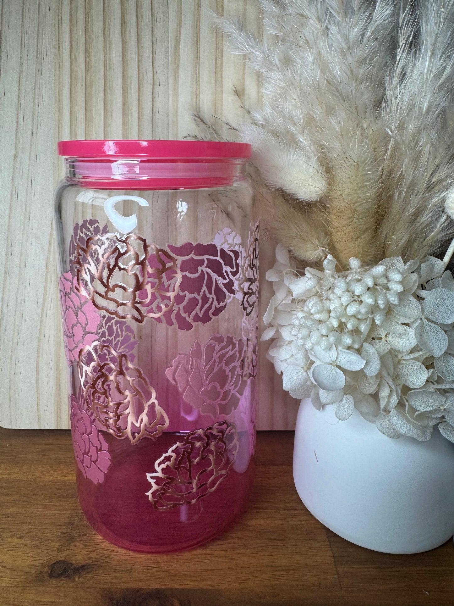 Flower Glass Tumbler