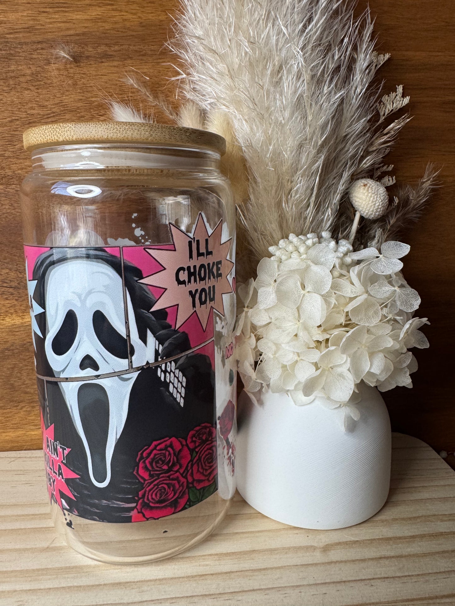 Ghost Face - Glass Tumbler