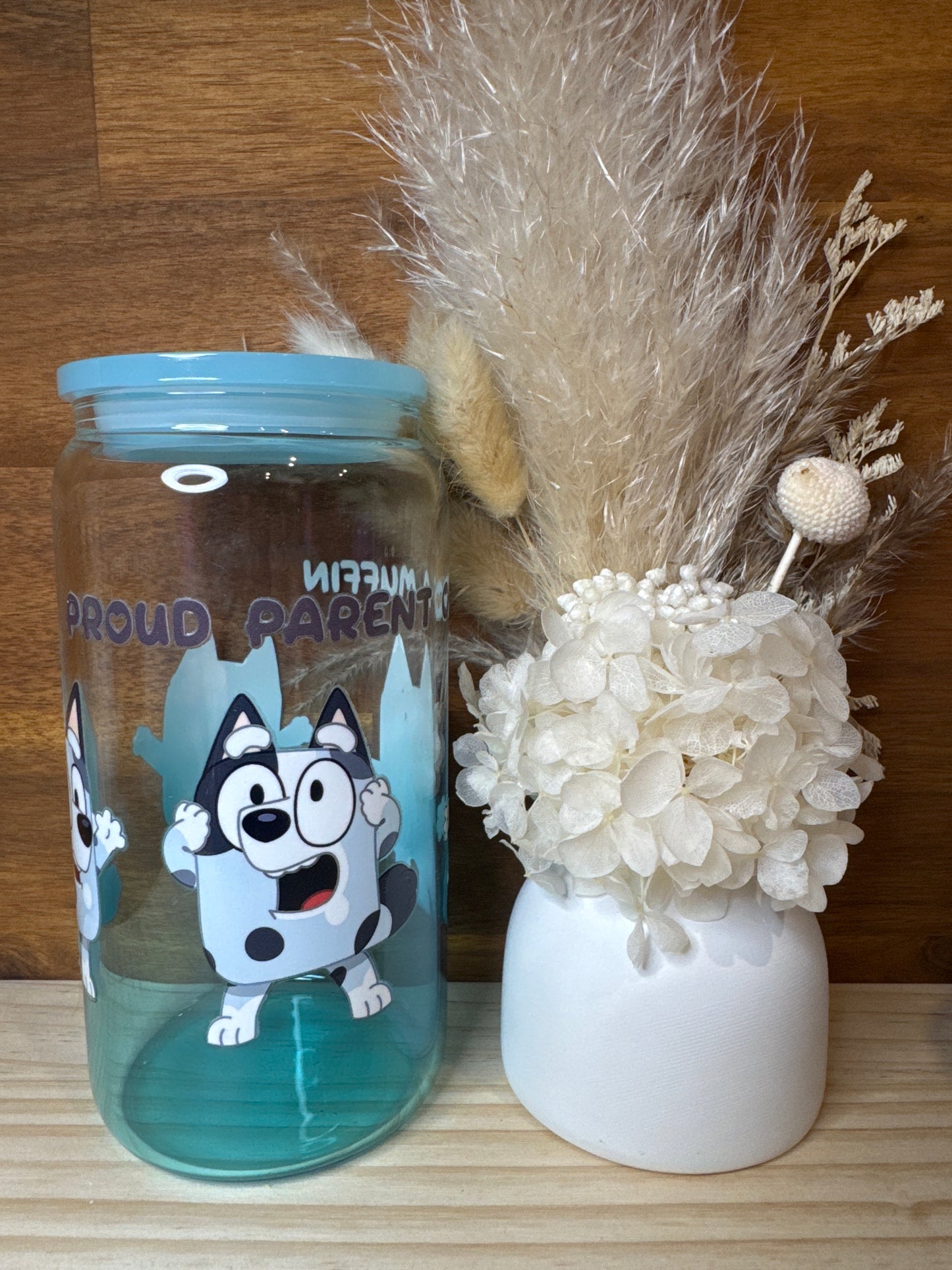 Proud Parent of a muffin Glass Tumbler