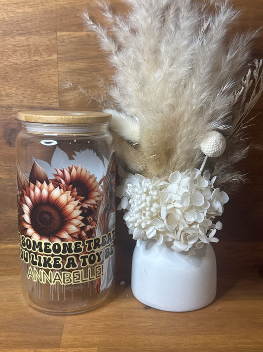 Annabelle Halloween - Glass Tumbler