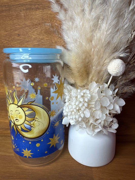 Sun & Moon - Glass Tumbler