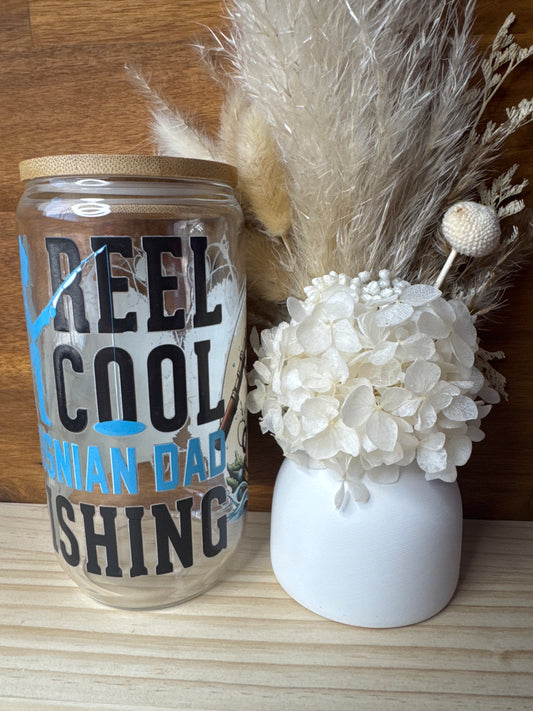 Fishing Dad Glass Tumbler