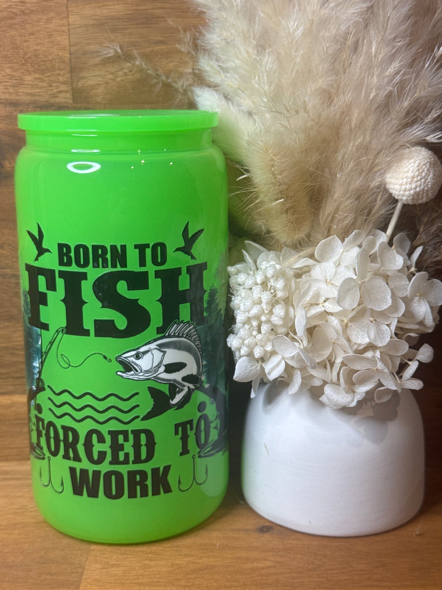Born to fish - Glass Tumbler