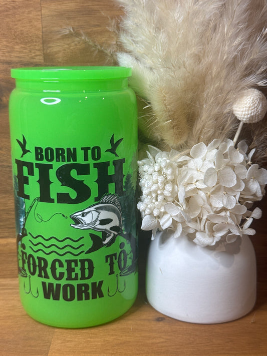Born to fish - Glass Tumbler