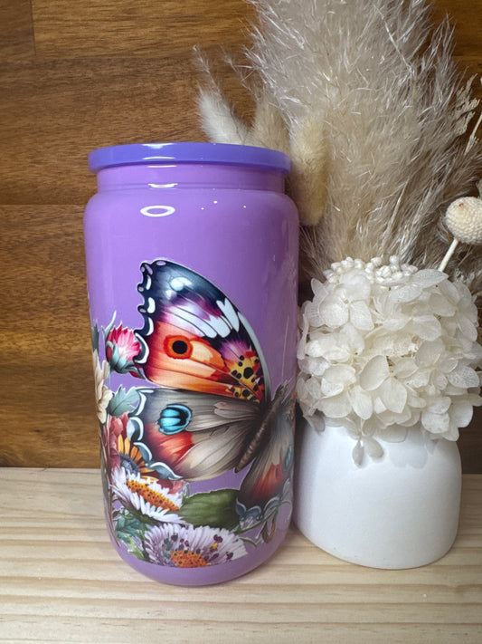 Butterfly Glass Tumbler