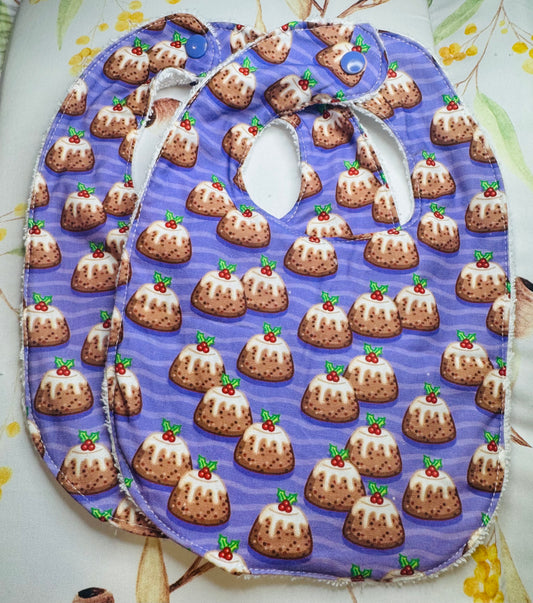 Christmas Pudding - Bib Set