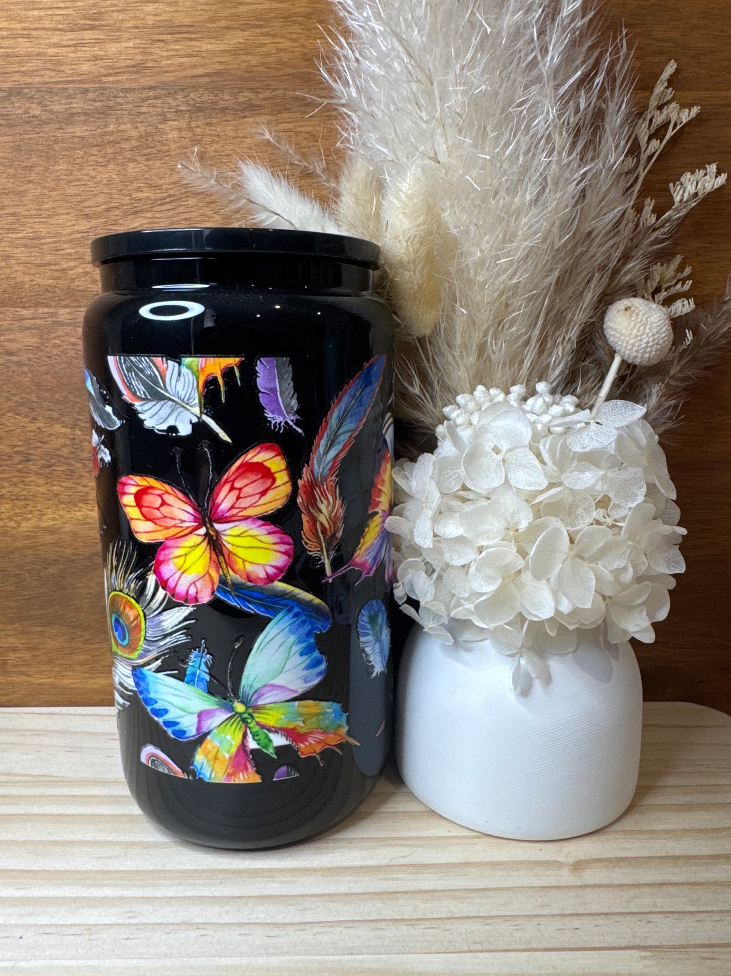 Butterfly Glass Tumbler