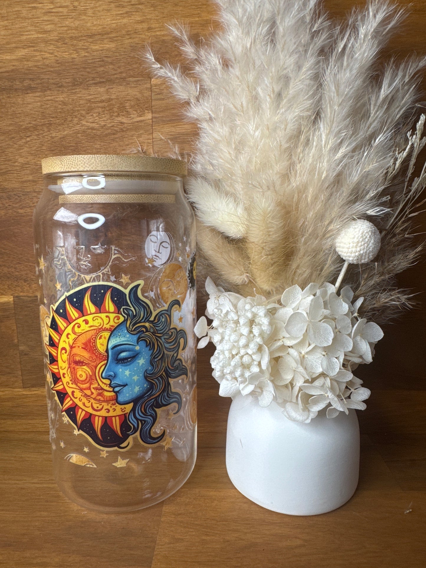 Sun & Moon - Glass Tumbler