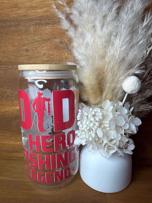 Fishing Dad - Glass Tumbler