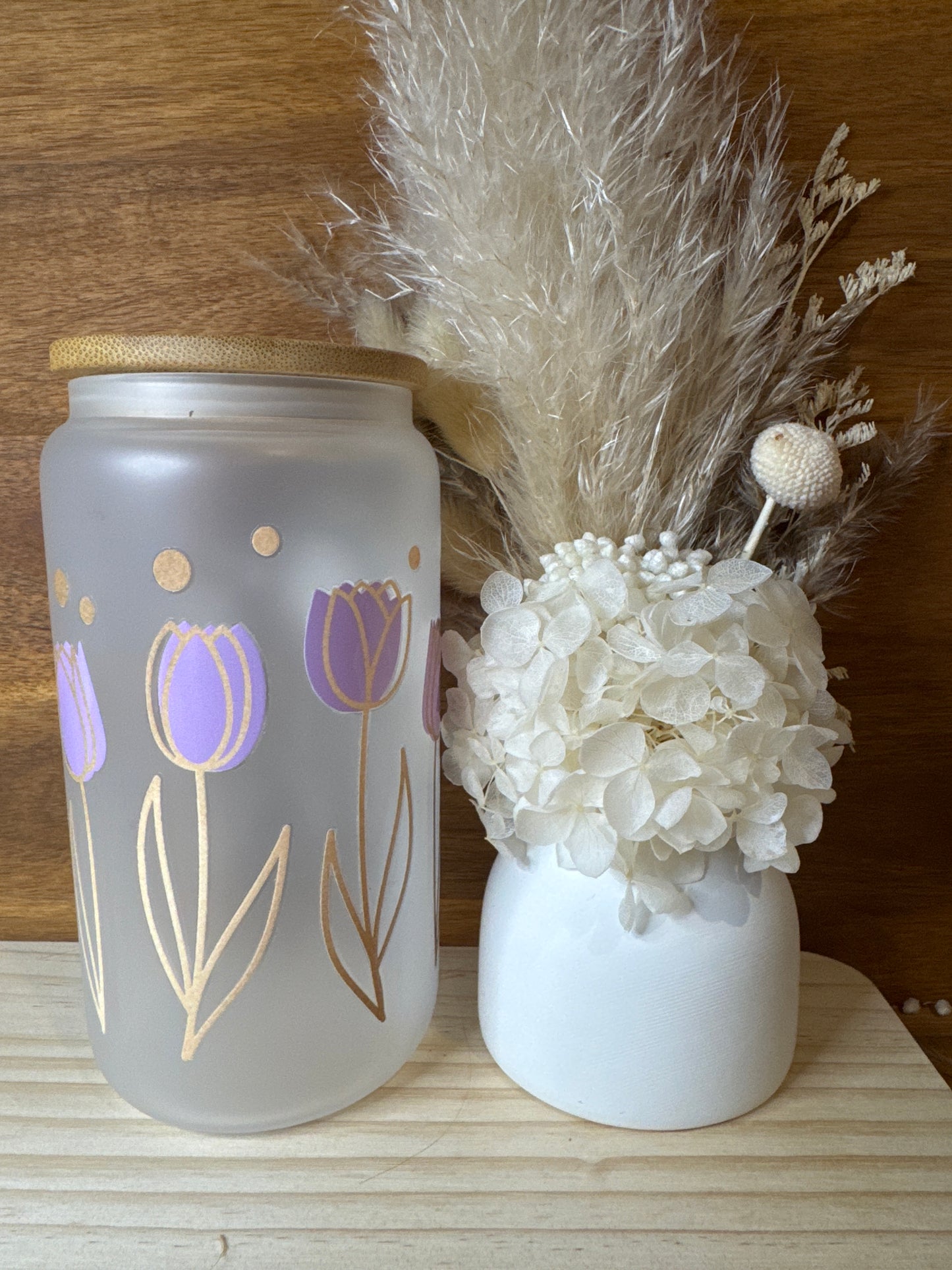 Flower - Glass Tumbler