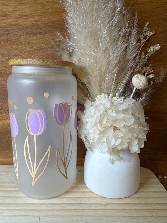 Flower - Glass Tumbler