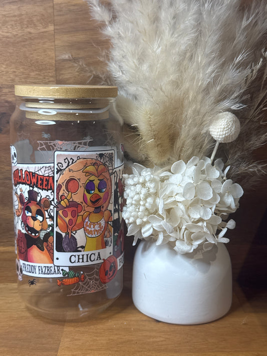 Freddy Halloween - Glass Tumbler