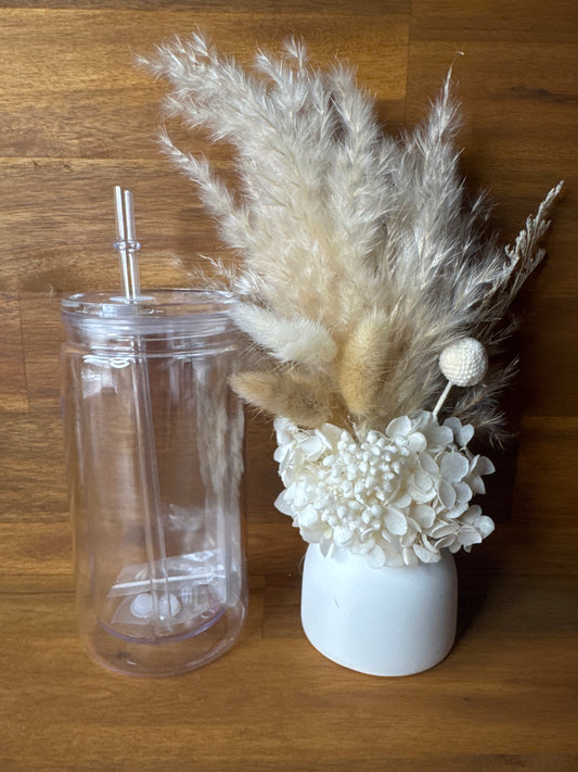 Blank - Plastic Snow Globe Tumbler