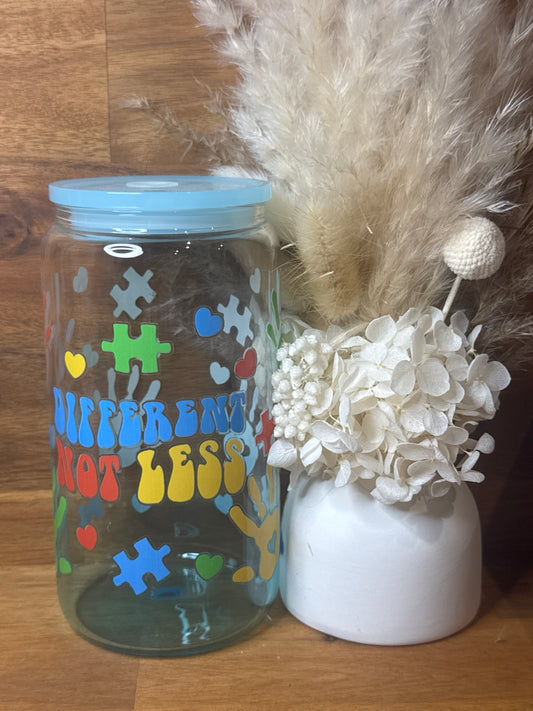Autism awareness - Glass Tumbler