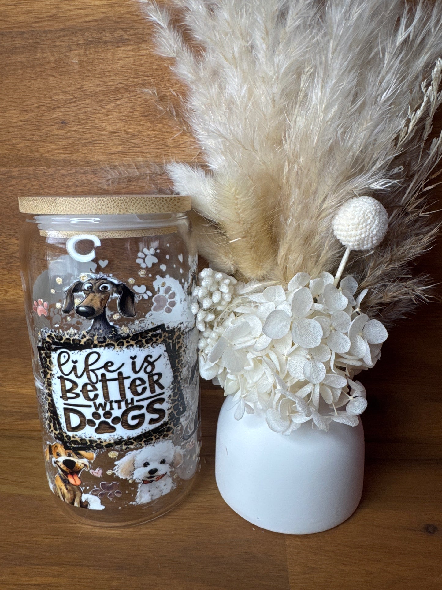 Dog Quote - Glass Tumbler