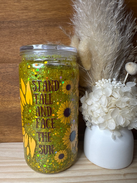 Sunflower Quote - Plastic Tumbler