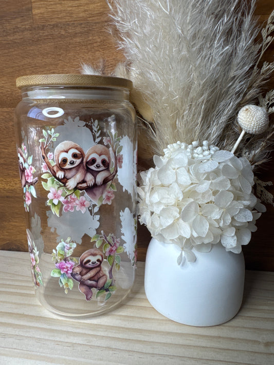 Sloth Glass Tumbler