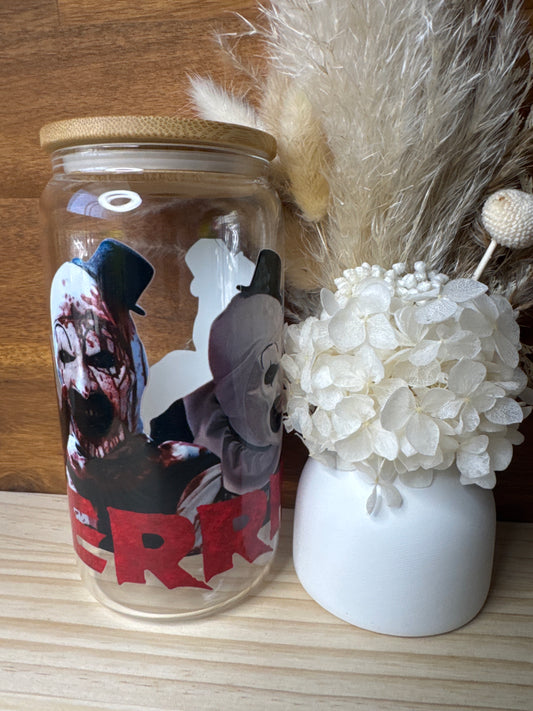 Terrifier Halloween Glass Tumbler