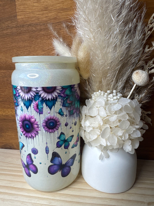 Butterfly Glass Tumbler