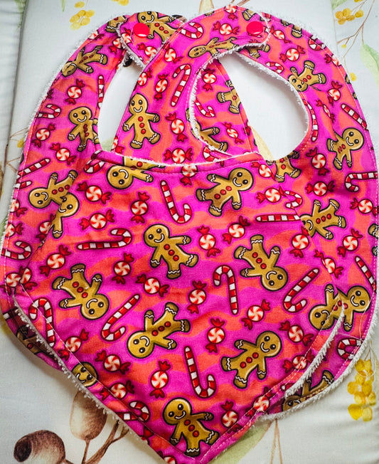 Gingerbread Men - Bib Set