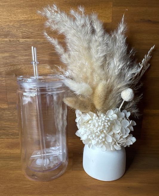 Blank - Glass Snow Globe Tumblers