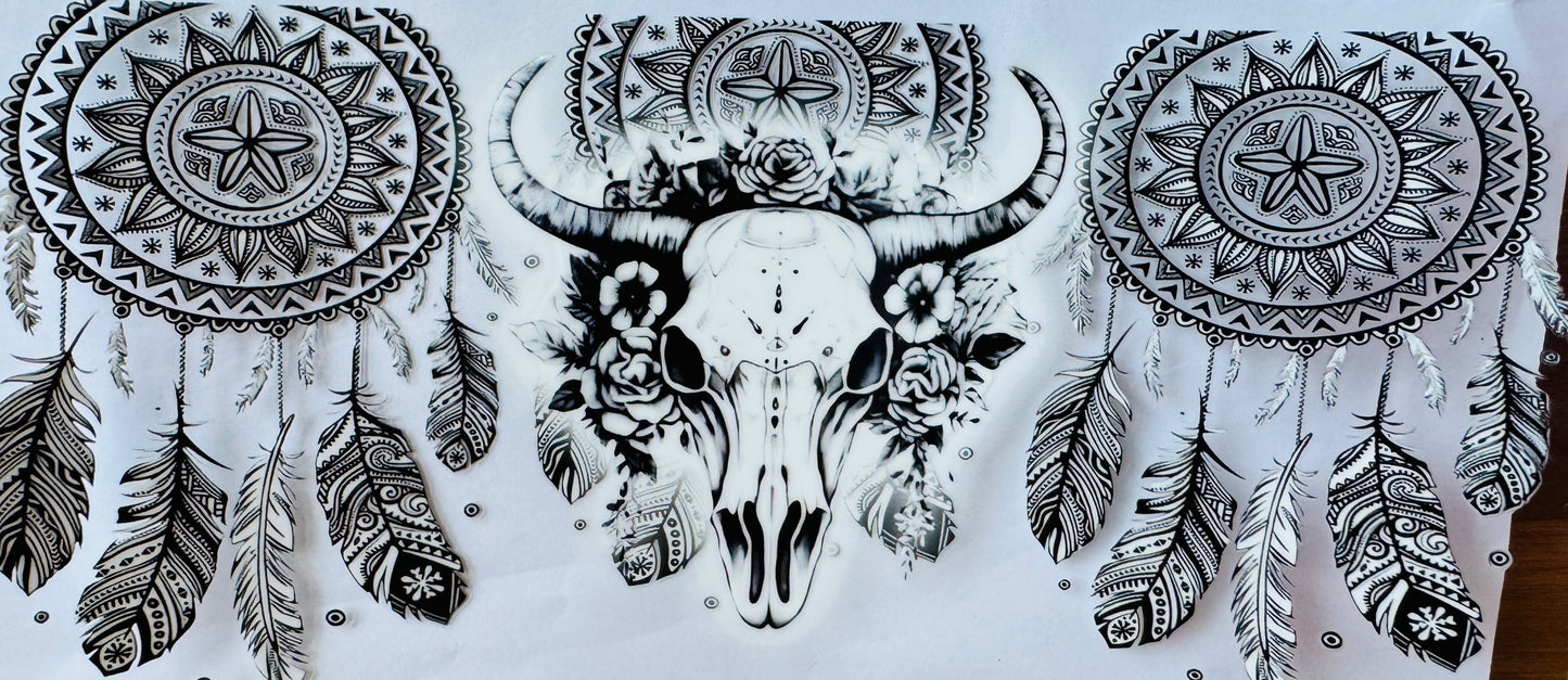 Cow Skull / Flowers