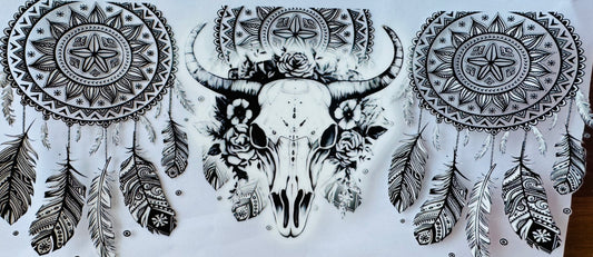 Cow Skull / Flowers