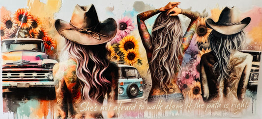 She’s not afraid to walk alone - Quotes - Libby Wraps