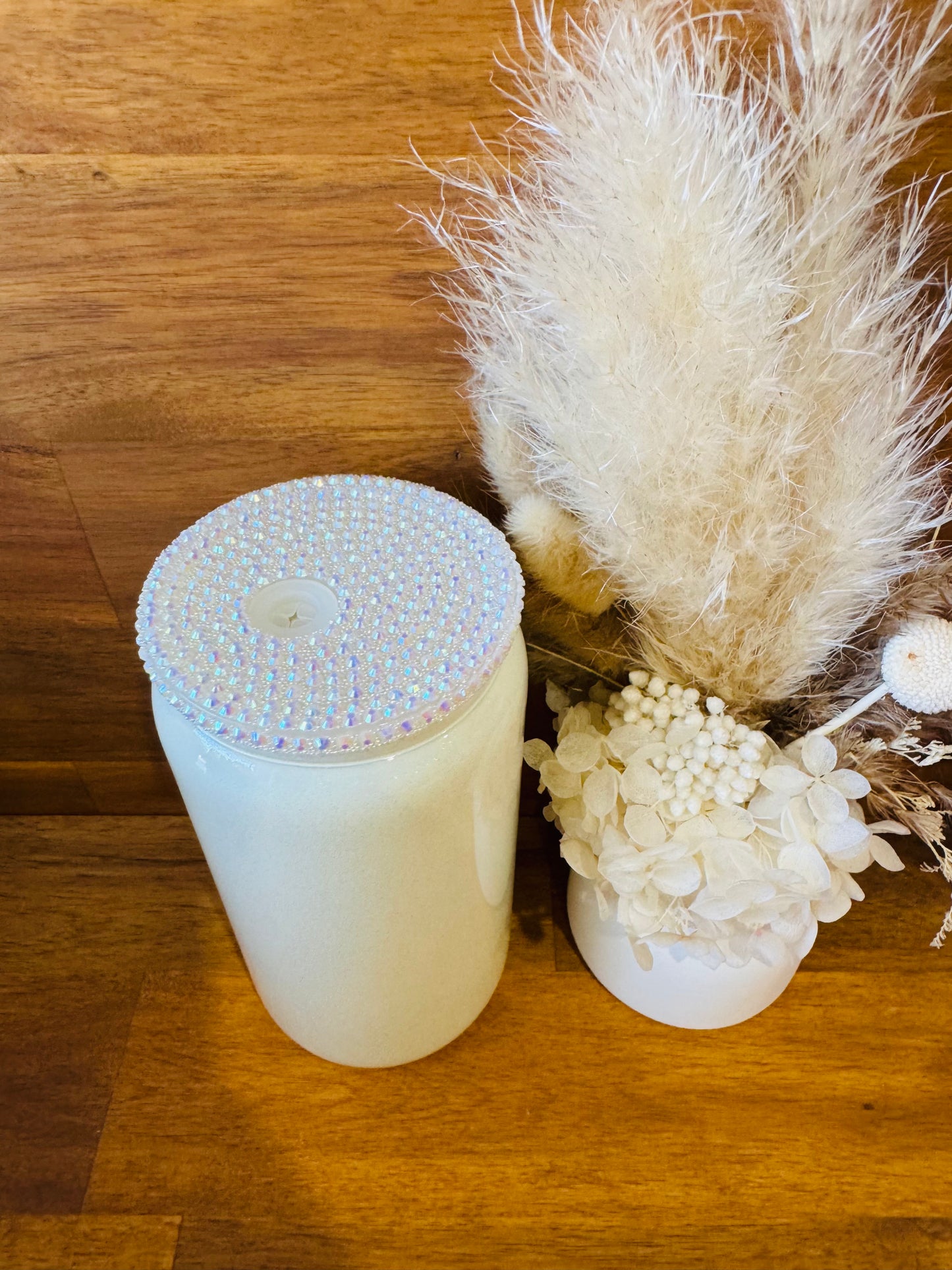 Blank Shimmery White Tumbler