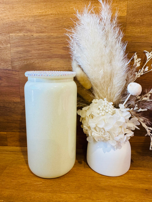 Blank Shimmery White Tumbler