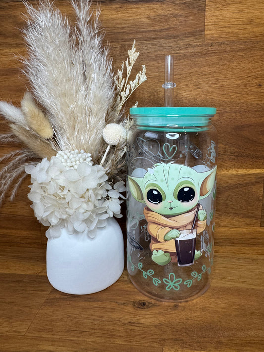 Baby Yoda plastic Tumbler