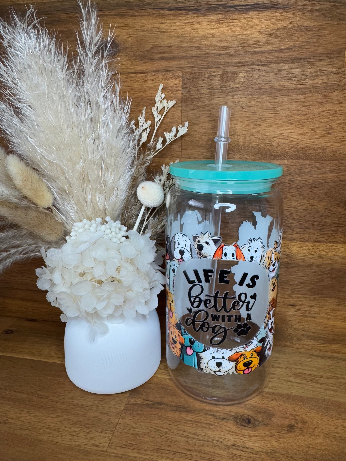 Life is better with a Dog tumbler