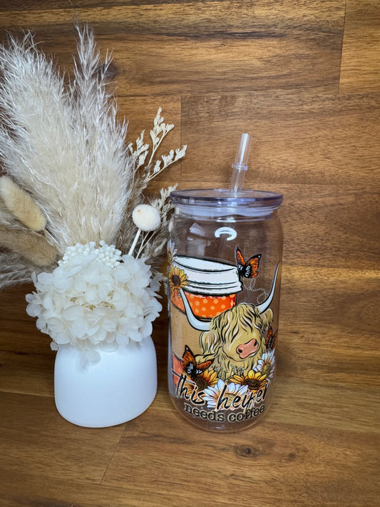 Cow Plastic Tumbler
