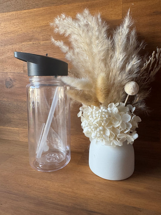 Blank - 10oz Plastic Snow Globe Drink Bottles