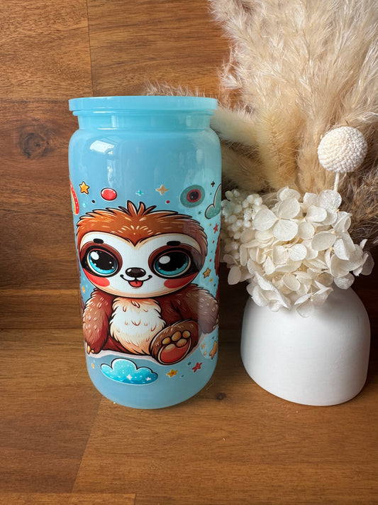 Sloth Plastic Tumbler