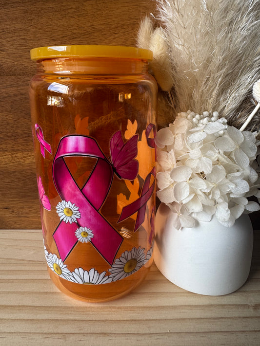 Flowers Glass Tumbler