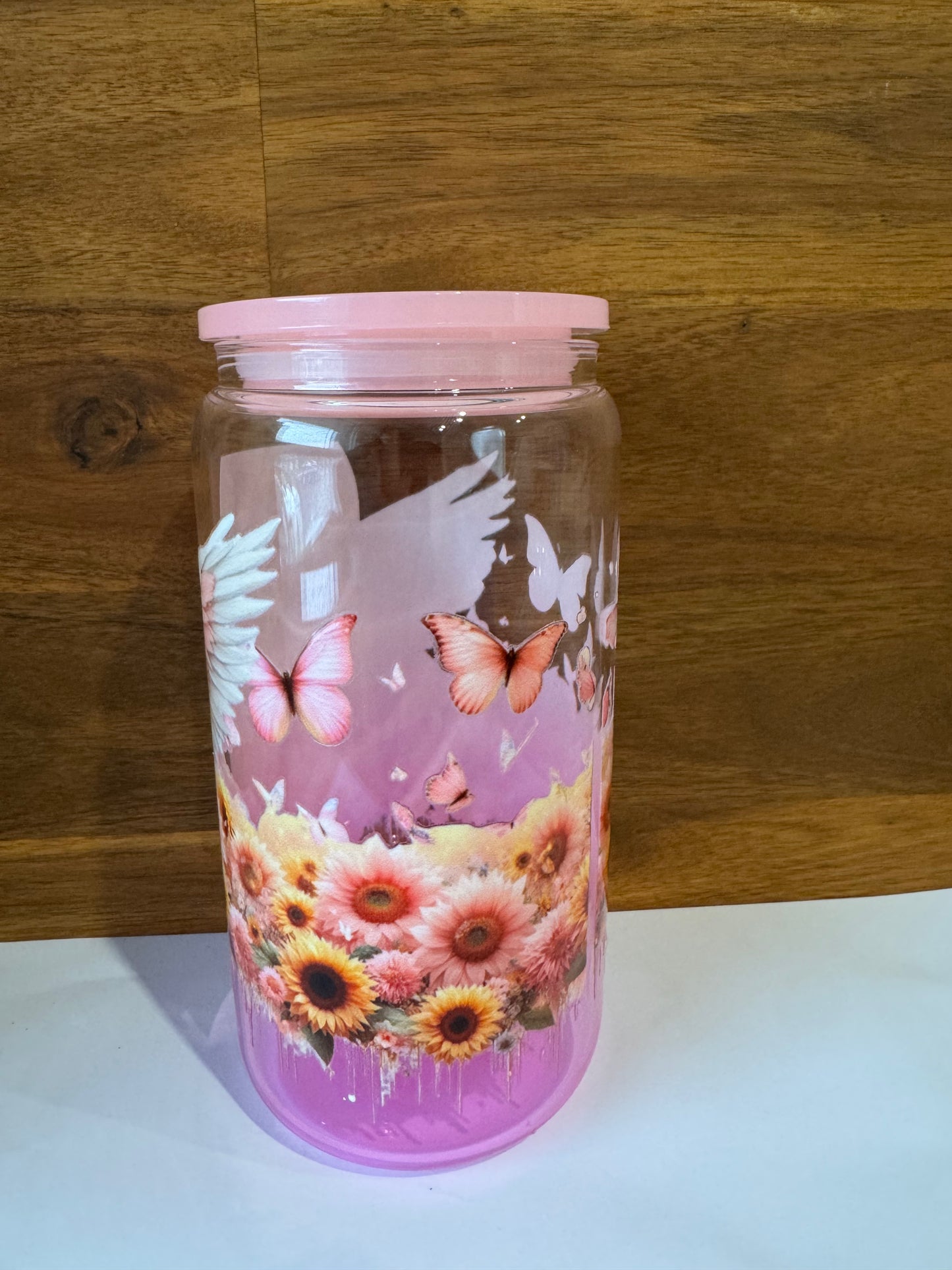 Mothers love - 16oz Glass Tumbler