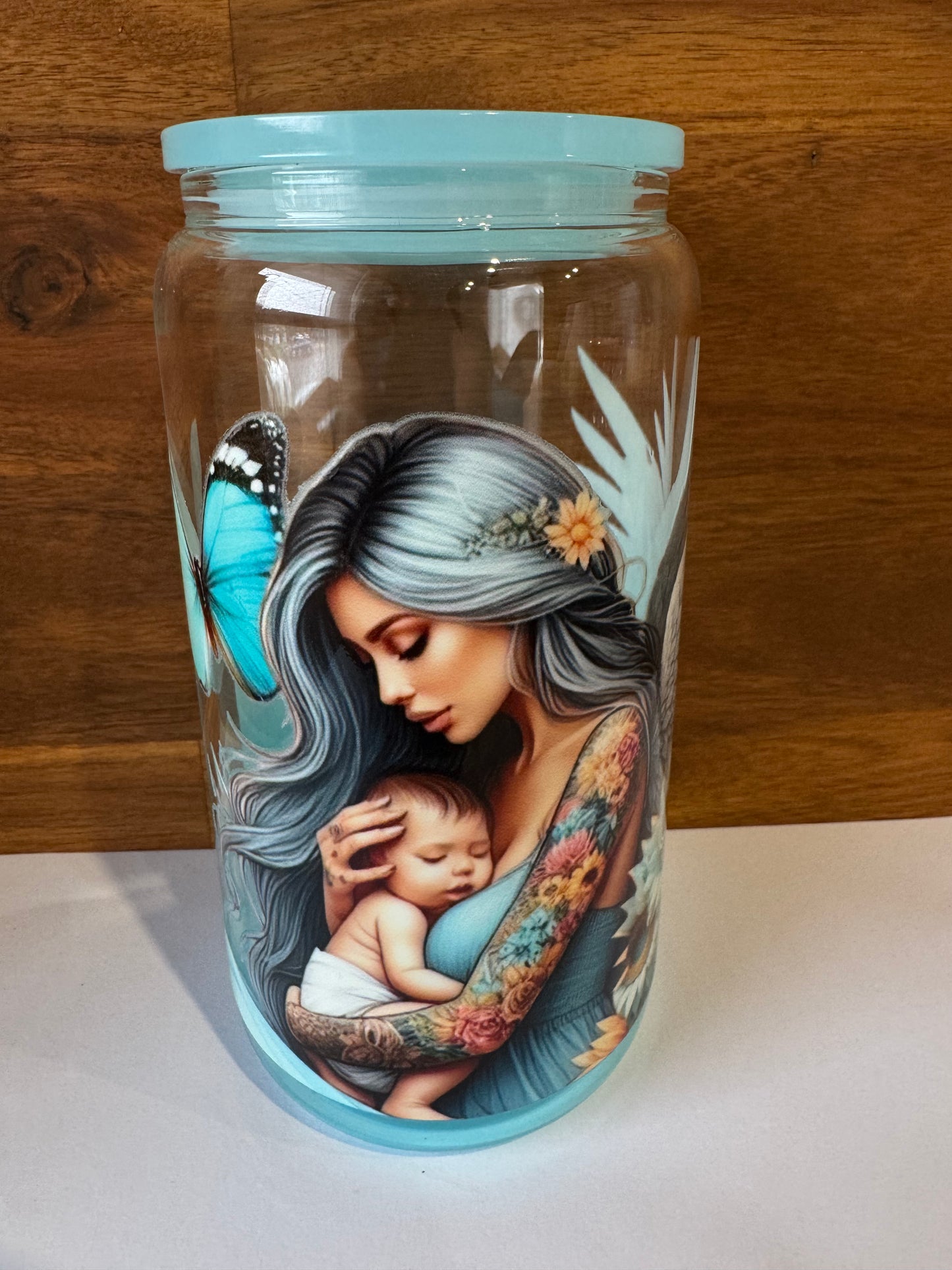 Mothers Love - 16oz Glass Tumbler
