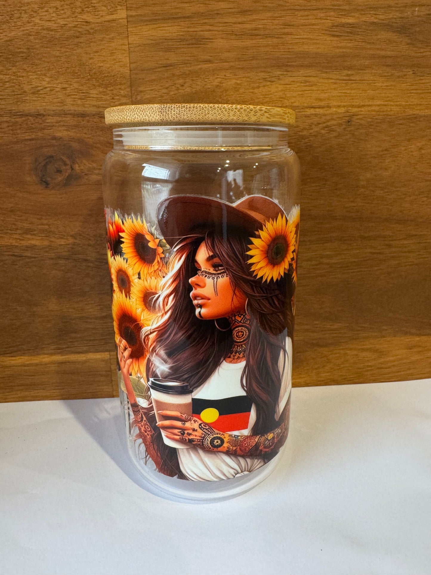 Aboriginal Pride - 16oz Glass Tumbler