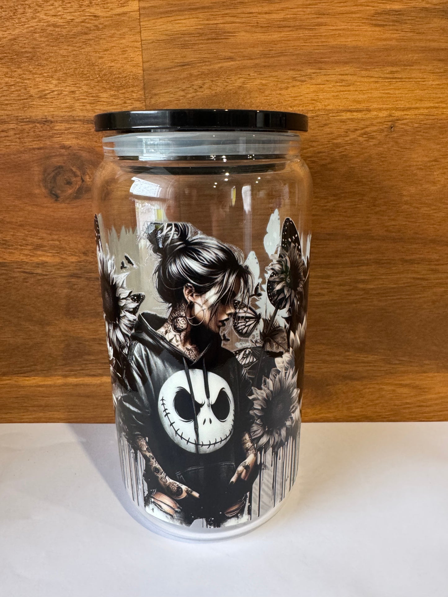 Jack Skeleton, Beauty - Glass Tumbler