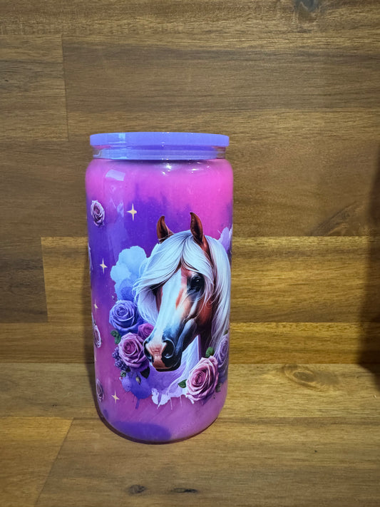 Glass Snow Globe Tumbler