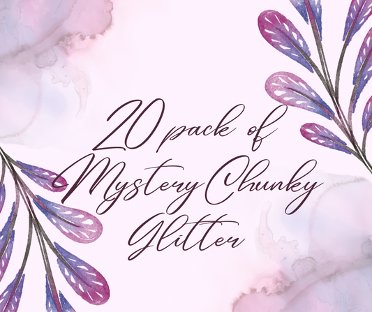 20 pack of Mystery Chunky Glitter